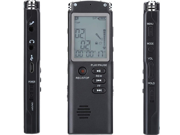 Digital voice recorder mp3 player 8gb sensitive microphone headphones