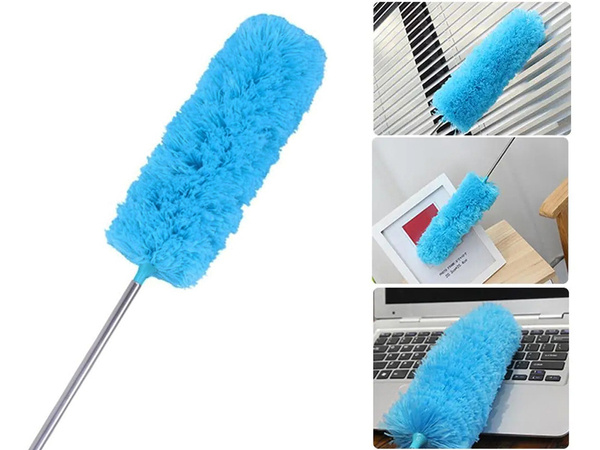 Dirt broom brush telescopic long folding duster