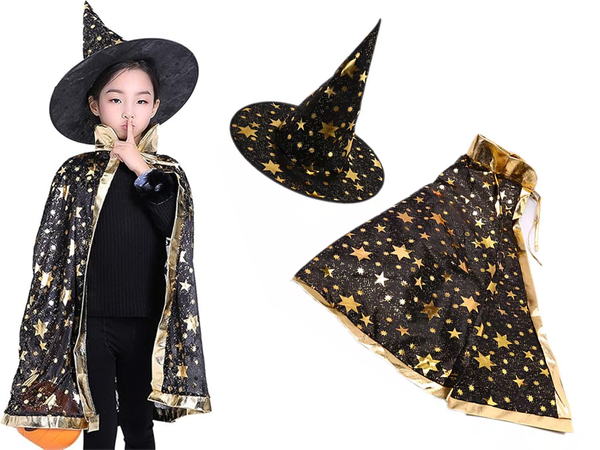 Disguise wizard costume halloween cape hat