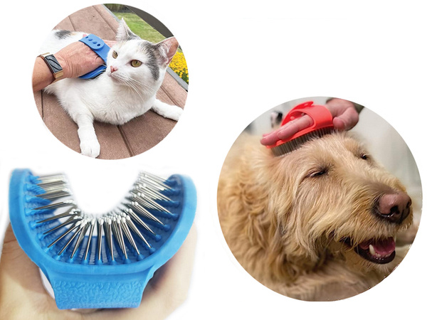 Dog hair brush cat soft massager