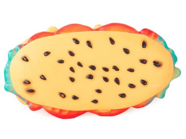 Dog toy squeaky chew rubber hamburger