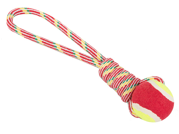 Dog toy toy tug rope strong ball