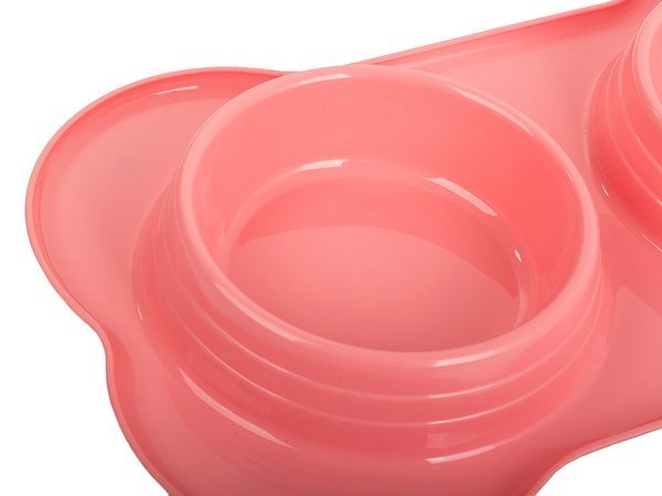 Double bowl for dog/cat food 0.4 l x 2