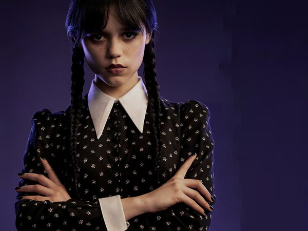 Dress wednesday addams costume kids halloween disguise 135