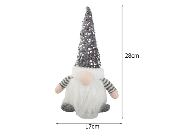 Dwarf gnome illuminated led belly christmas gnome under christmas tree