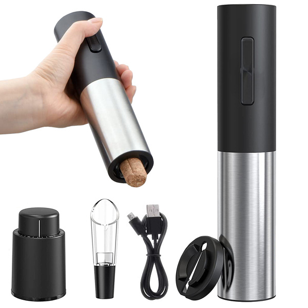 Electric corkscrew wine opener set aku