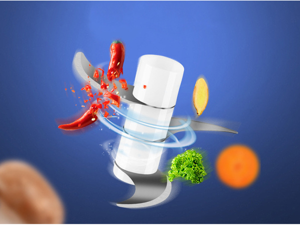Electric vegetable chopper for herbs