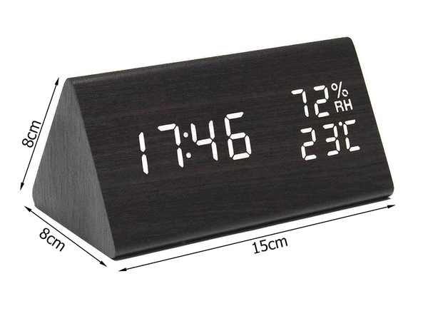 Electronic alarm clock thermometer hygrometer