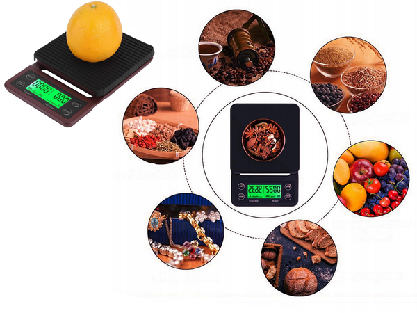 Electronic coffee breaking weights electronic accurate tare 5kg 0.1g