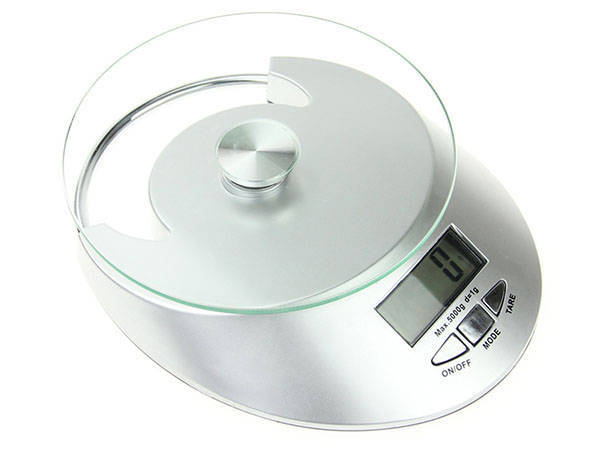 Electronic glass kitchen waiter 5kg / 1g clock