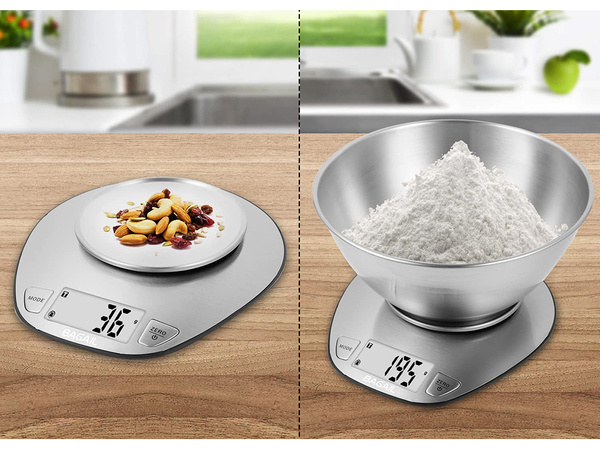 Electronic kitchen waiter with 5kg/1g digital precision metal balance