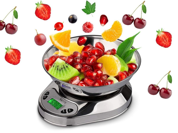 Electronic kitchen waiter with 5kg/1g digital precision metal balances