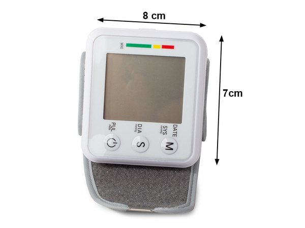 Electronic wrist blood pressure monitor lcd case