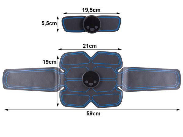 Electrostimulator 3x ems abdominal muscle stimulator