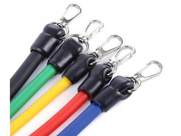 Exercise bands set of 5 resistance bands expander