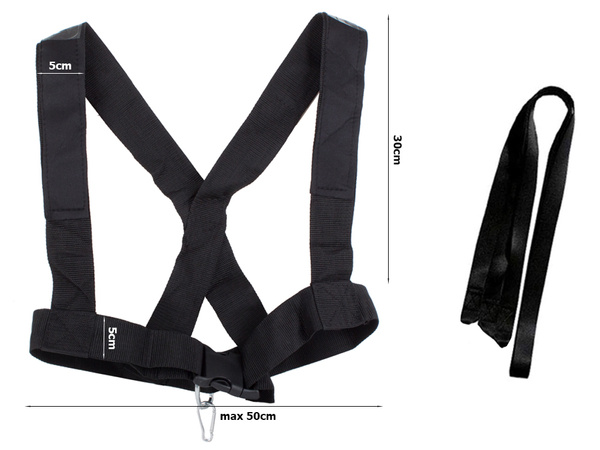 Exercise harness with fitness weight braces
