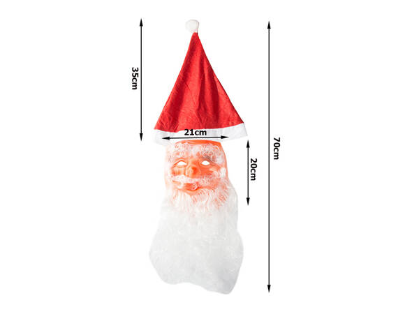 Father christmas mask beard star hat