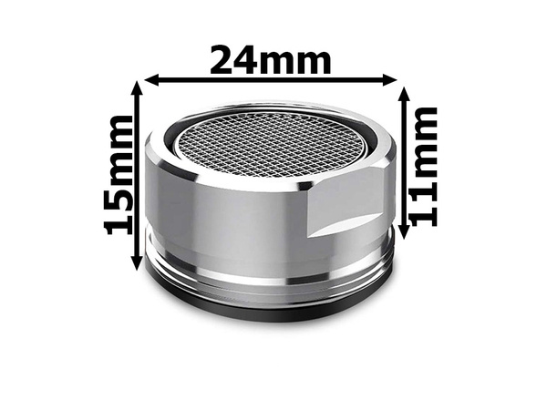 Faucet aerator cap m24 chrome plastic aerator