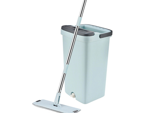 Flat mop with wringer wringer two-chamber floor mop 3x pads