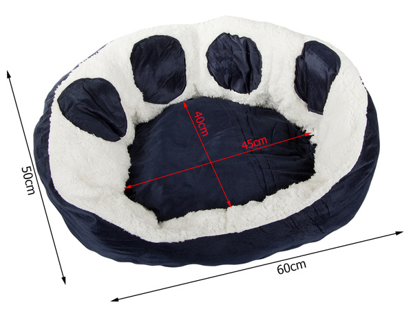 Fluffy dog bed cat bed soft 60cm