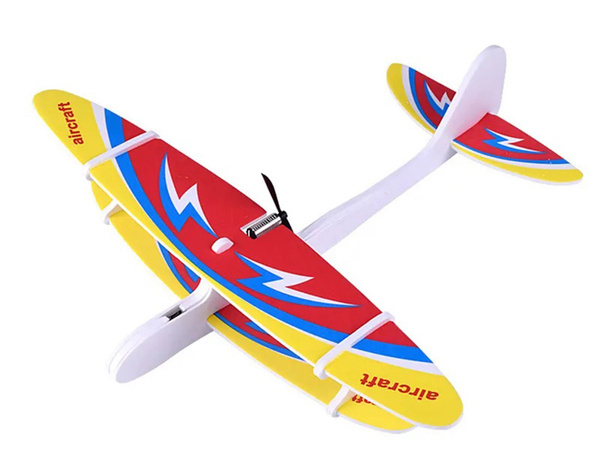 Flying foam polystyrene aeroplane usb led