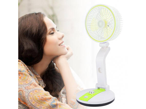 Folding fan wireless desk lamp standing desk fan