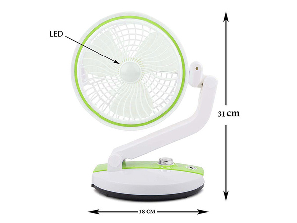 Folding fan wireless desk lamp standing desk fan