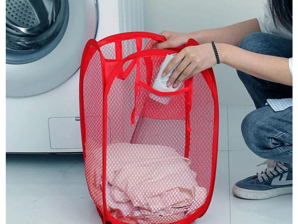 Folding laundry basket for toys large storage container handles
