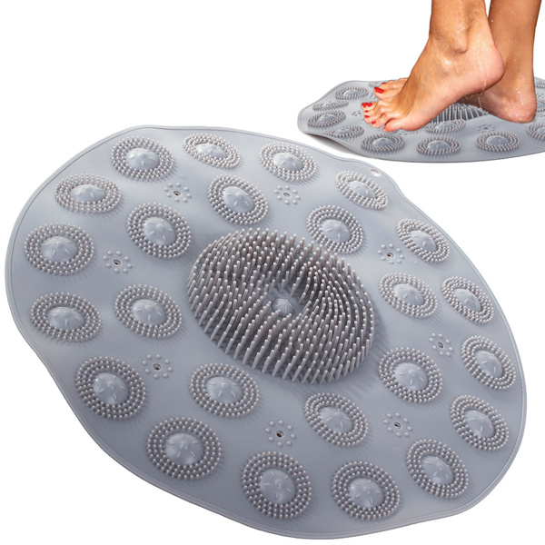 Foot massager non-slip shower mat