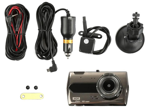 Full hd car camera with lcd display reversing video recorder