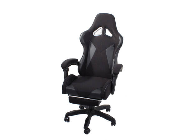 Gaming chair for rotary players bubble black