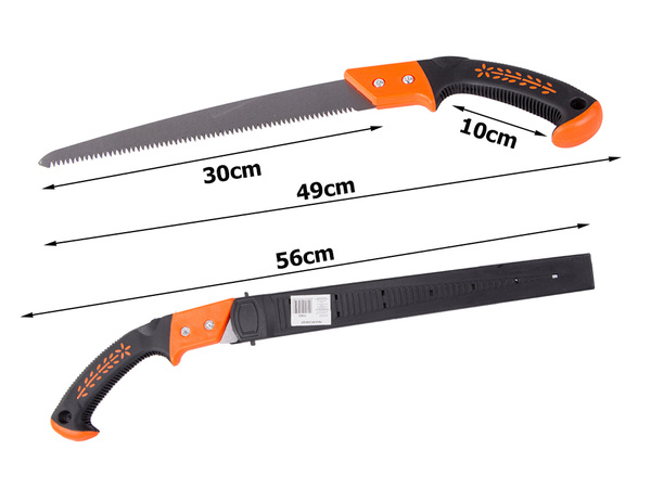 Garden branch-cutting saw hand for wood case belt pouch