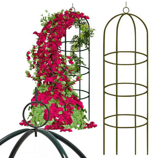 Garden pergola flower support column for climbing plants arch bell for roses 190