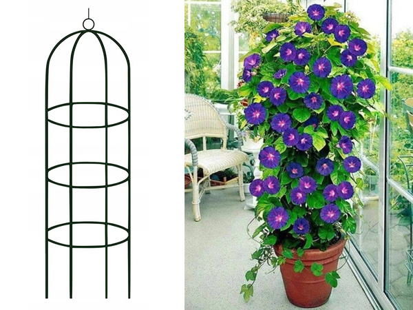 Garden pergola flower support column for climbing plants arch bell for roses 190