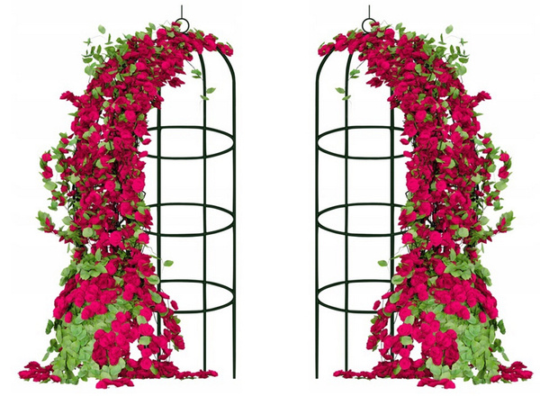 Garden pergola flower support column for climbing plants arch bell for roses 190