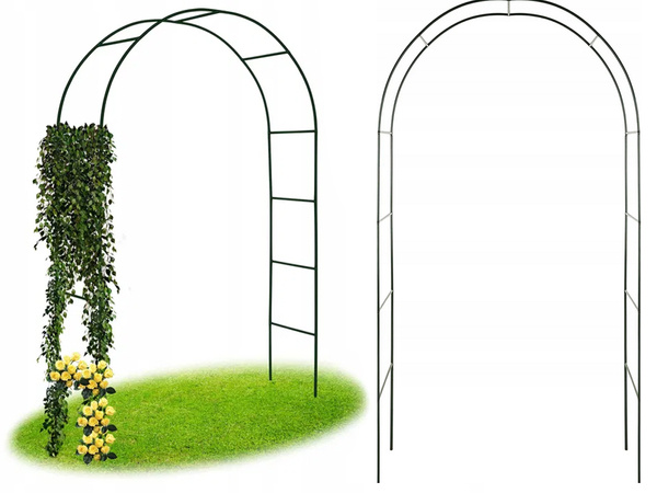 Garden pergola flower support for climbing plants arch for roses ivy metal