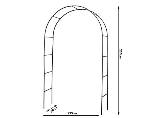 Garden pergola flower support for climbing plants arch for roses ivy metal