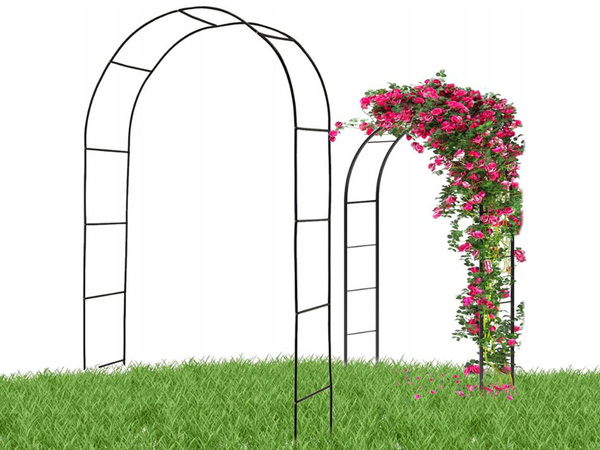 Garden pergola flower support for climbing plants arch for roses ivy metal