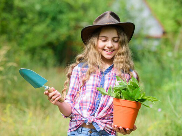 Garden spade for planting transplanting plants for quilting spade