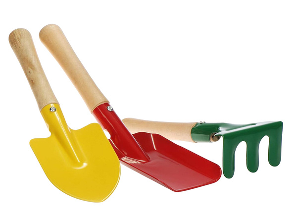 Gardening tool set rake shovel 3in1