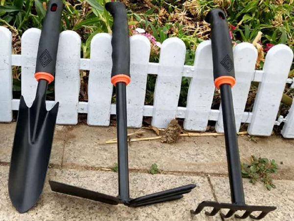 Gardening tools set shovel rake claw hoe 6 items