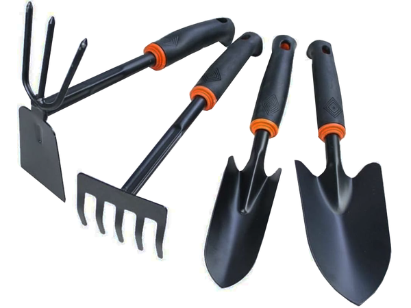 Gardening tools set shovel rake claw hoe 6 items