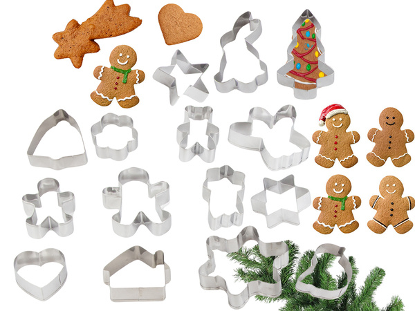 Gingerbread cookie cutters christmas cookies 15 pcs. To bake