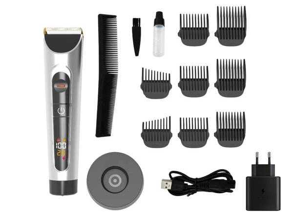 Hair clipper ceramic trimmer lcd