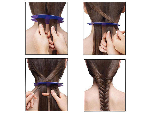Hair pin braiding tool hair braid
