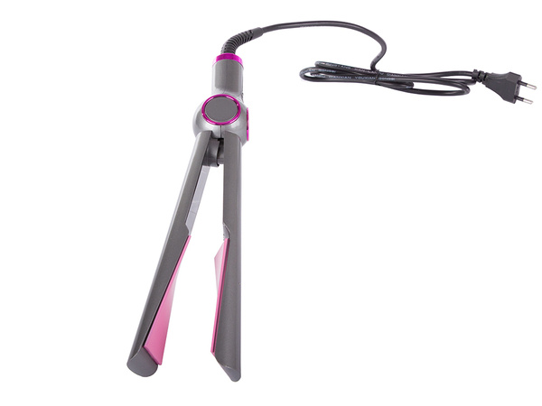 Hair straightener ceramic curling iron 2in1 lcd