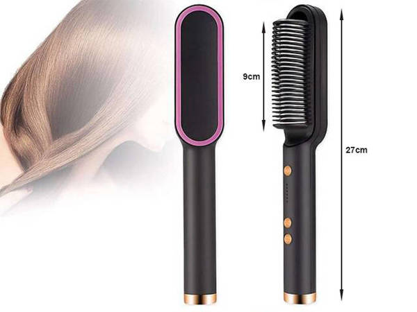 Hair straightener hair straightening brush