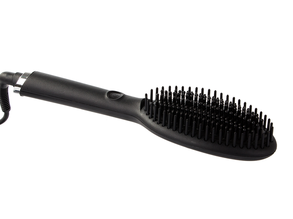 Hair straightening brush hair straightener