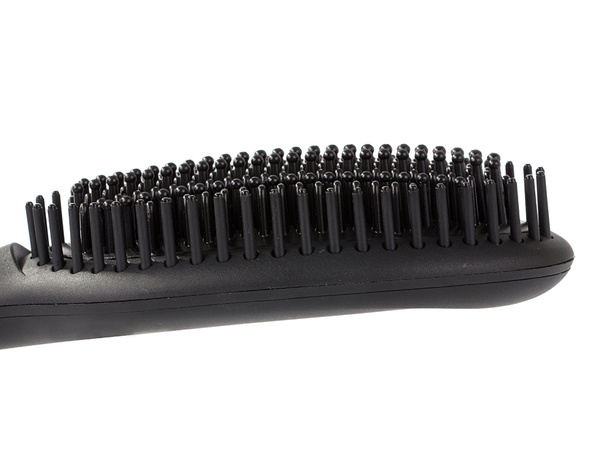 Hair straightening brush hair straightener