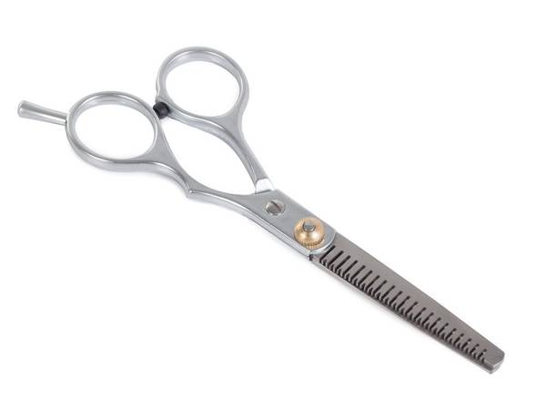 Hairdressing scissors for shading deglossing